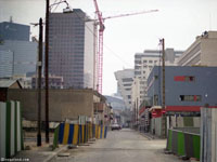 Street under construction near La Defense